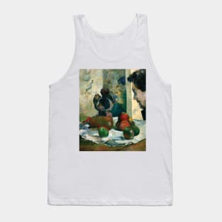 Still Life with Profile of Laval by Paul Gauguin Tank Top